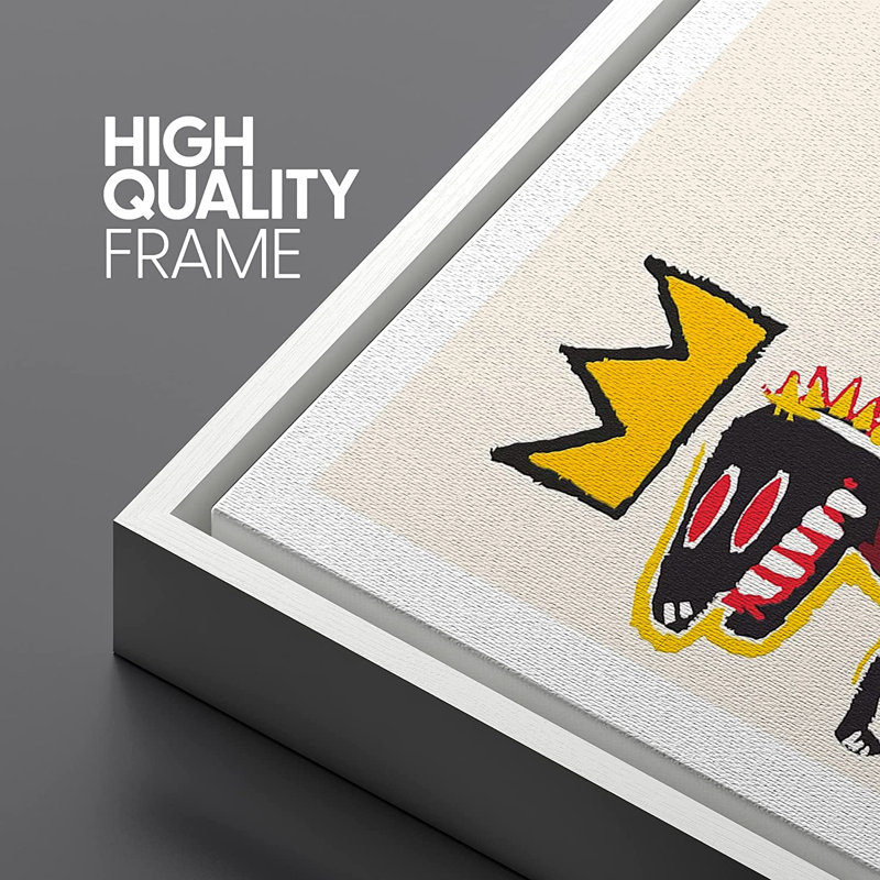 " Animals Fantasy Illustrations " by Jean-Michel Basquiat, Black, 36" H x 24" W