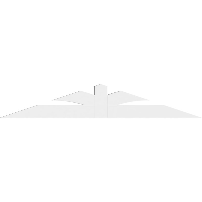 Support pour pignon en PVC de qualité architecturale Richland, H 16 po x l 96 po (pas: 4/12), P 4 po x F 6 po