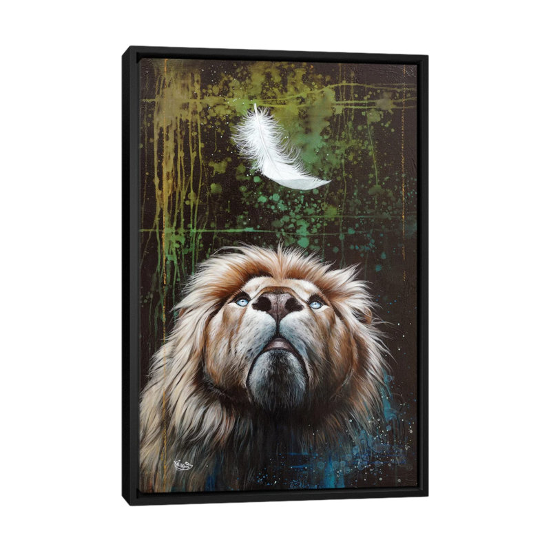 «Legerete (Lightness)», impression sur toile tendue, H 26 po x l 18 po x P 1,5 po, Pas de tapis, Toile avec cadre noir