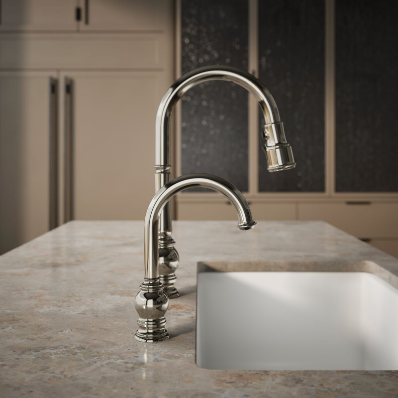 Artifacts Beverage Faucet, Vibrant Polished Nickel