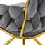 Helmville Tufted Velvet Metal Armchair (1Pcs)-1295454516-1326291468