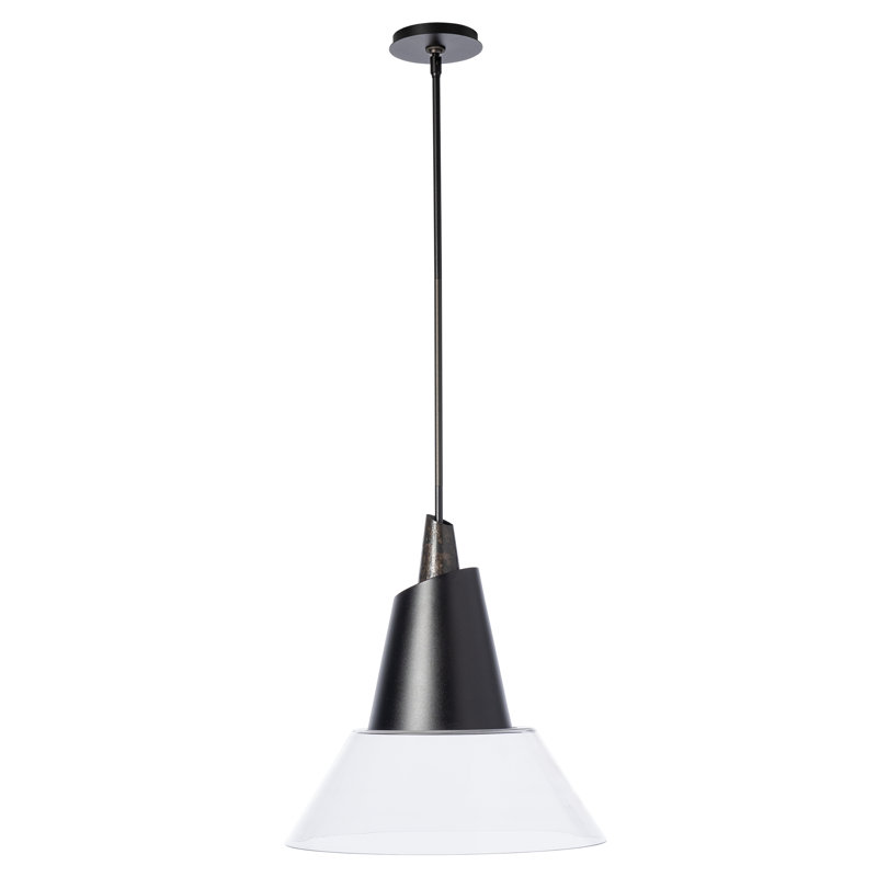 Kora Pendant, Black, Dark Smoke