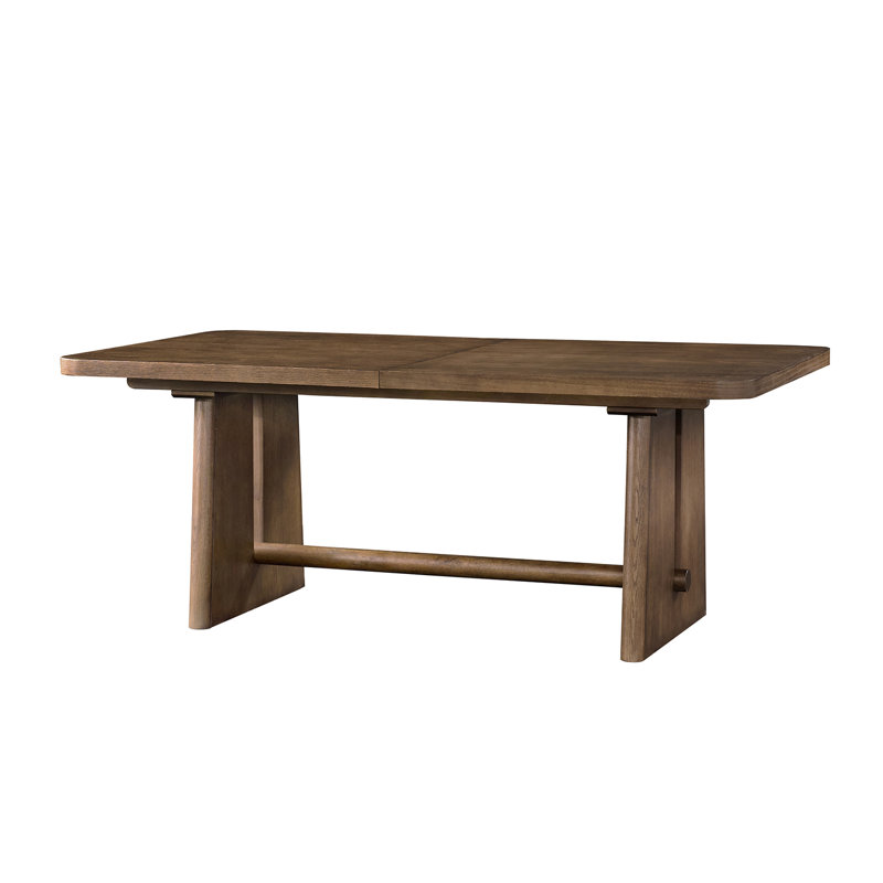 Table de salle à manger extensible Granit, Brun