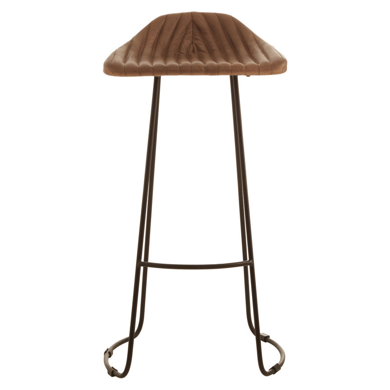 Tallassee Upholstered Counter Stool with Metal Frame