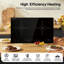 2 Zone Electric Hot Plate Cooker 1800w+1000w Double Hob Portable Table Top Hob Kitchen Stove