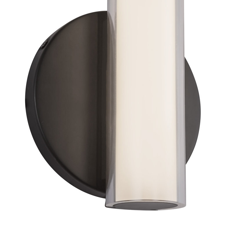 Tole 14-in Black dimmable LED Wall/Vanity Light, Matte Black