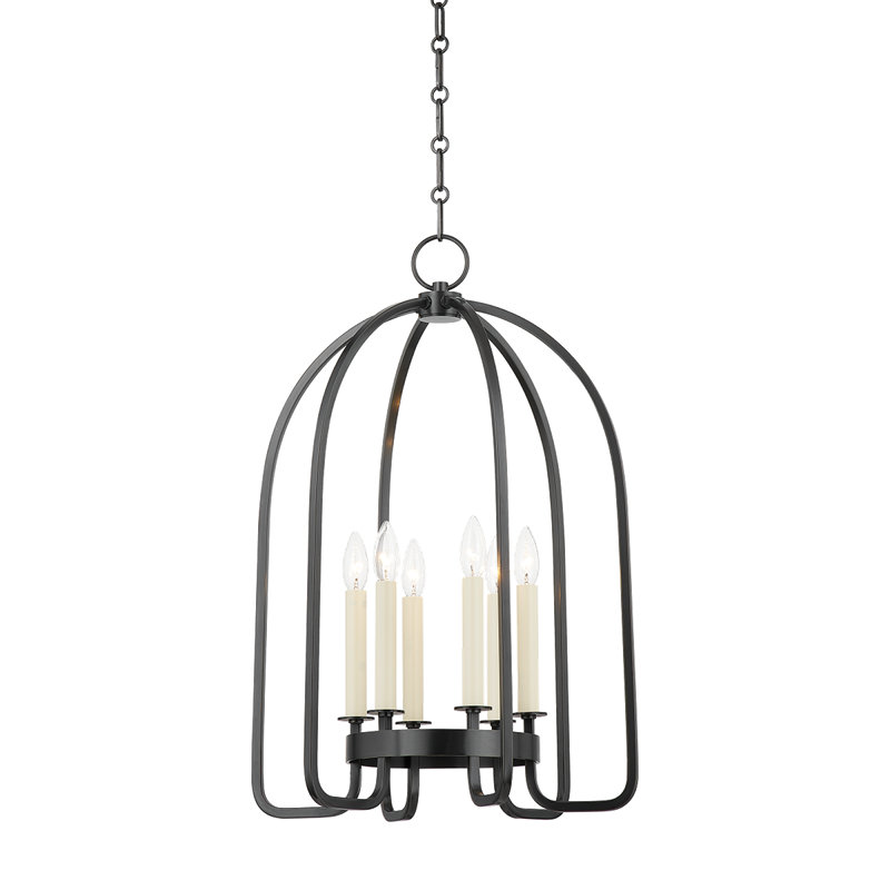 Oakville 6 Light Lantern, 28" H x 18.25" W x 18.25" D, Old Bronze
