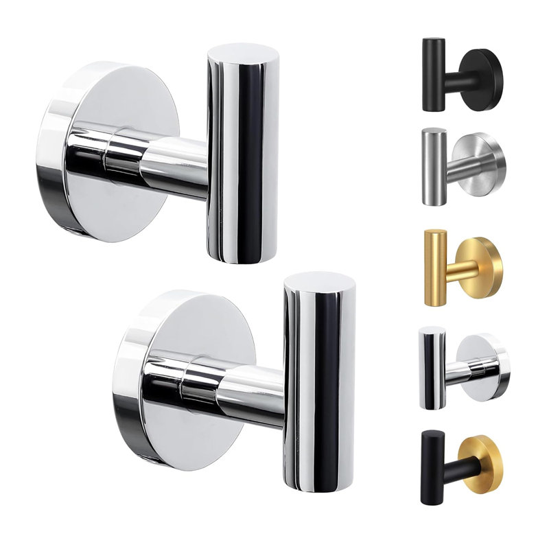 Wall Mount Towel Hook（2 Piece）, Chrome