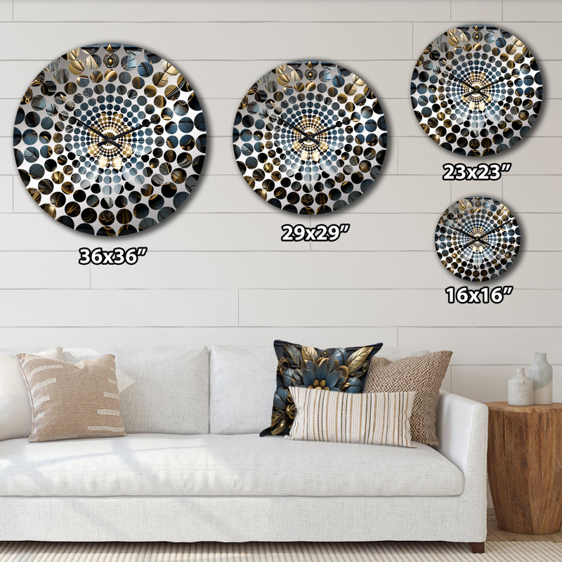Horloge murale Zellweger - Abstract Botanicals, Grand