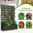 6 ft. H x 4 ft. W Metal Planter Box privacy screen Garden Bed with Trellis and Wheels - Black-1794040099