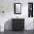 Duccia 31.89'' Single Bathroom Vanity with Poly Marble Top with Mirror-1296623911