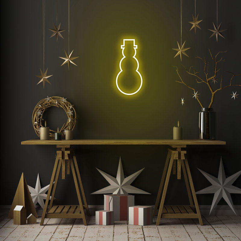 LED Lighted Sign, Yellow