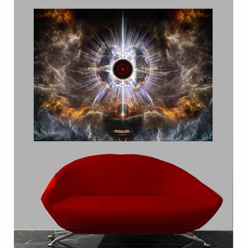 " Asylum Of Light ", 17.5" H x 24" W