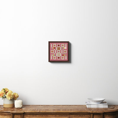Pink Cottage Quilt Print