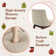 Swivel Upholstered Counter Stool with Solid Wood Frame