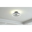 Ventilateurs de plafond modernes avec lumière et télécommande, ventilateurs de plafond encastrés à intensité variable de 16 po à 6 vitesses, ventilateur de plafond réversible silencieux pour chambre à coucher, salon, cuisine (blanc)-129131981