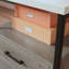Bureau en L, finition brune