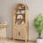 Aterlia 78.7" Arched Storage Bookcase-101404694