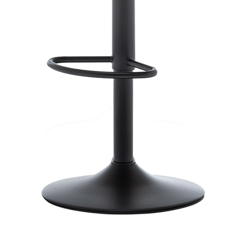 Tabouret pivotant à hauteur réglable Annajo, Vert profond, Noir