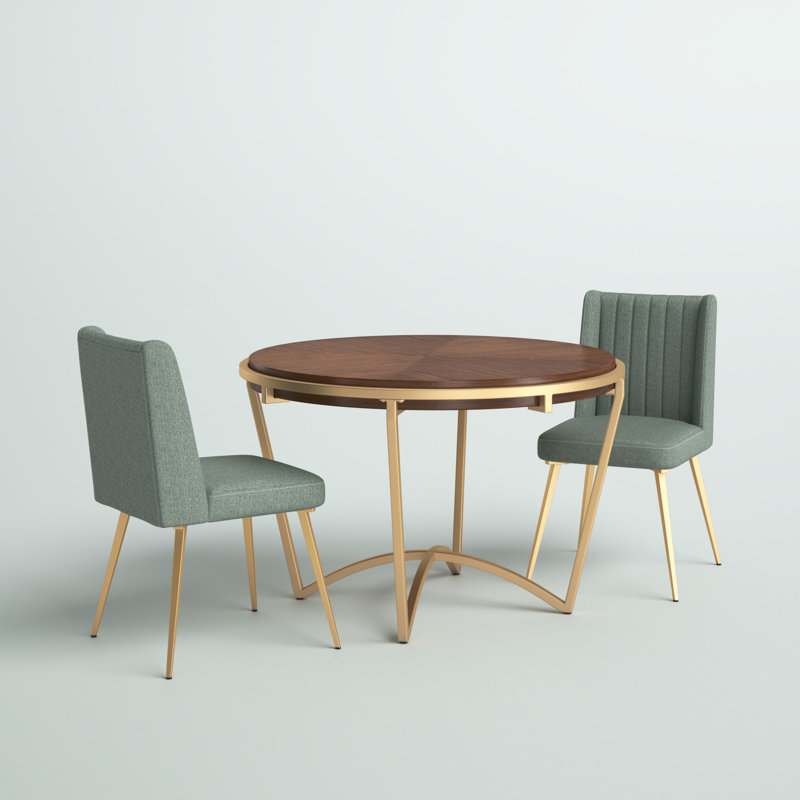 Simmerman 2 - Person Four Leg Dining Set, Aqua Green