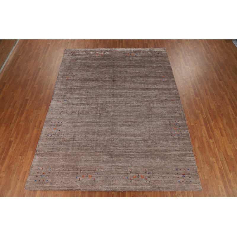 Tapis oriental brun fait à la main Gabbeh