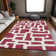 Premium Machine Washable Prisco Garnet Rug