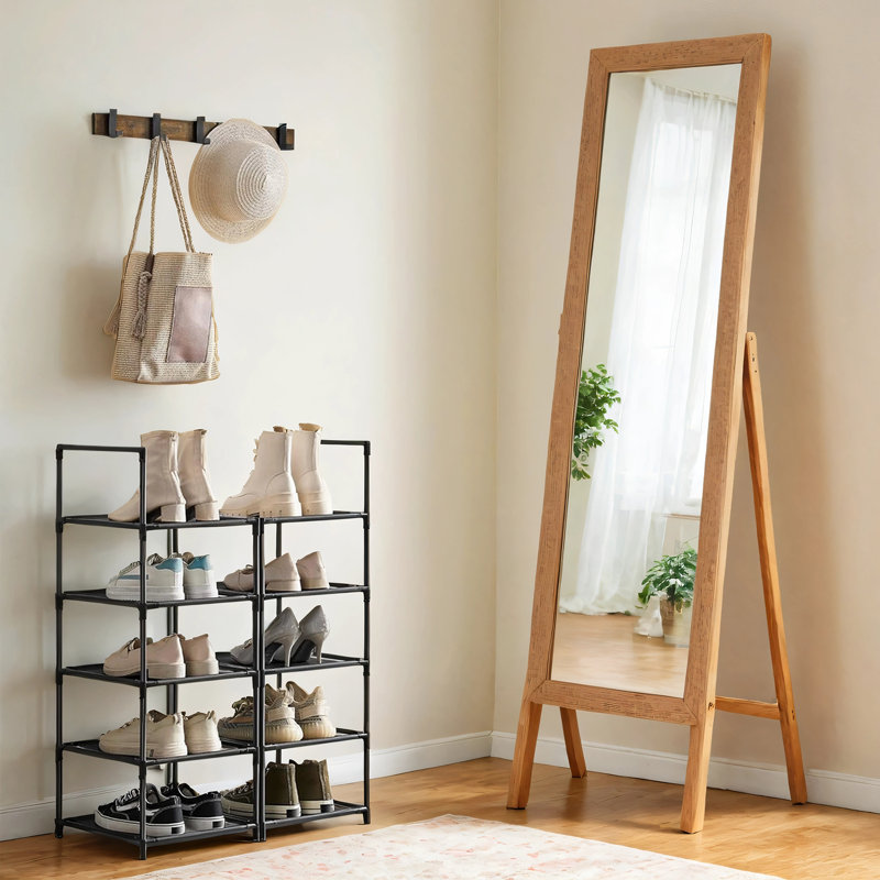 Meuble de rangement 10 paires de chaussures, Noir