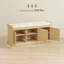 Banc de rangement pour chaussures avec portes en rotin tissé, banc pour chaussures-67617240-67617243