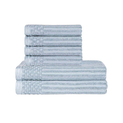 Ensemble de serviettes épaisses et absorbantes en coton côtelé