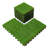VC 12'' L x 12'' W Plastic Interlocking Deck Tile in Autumn Artificial Grass-90296883