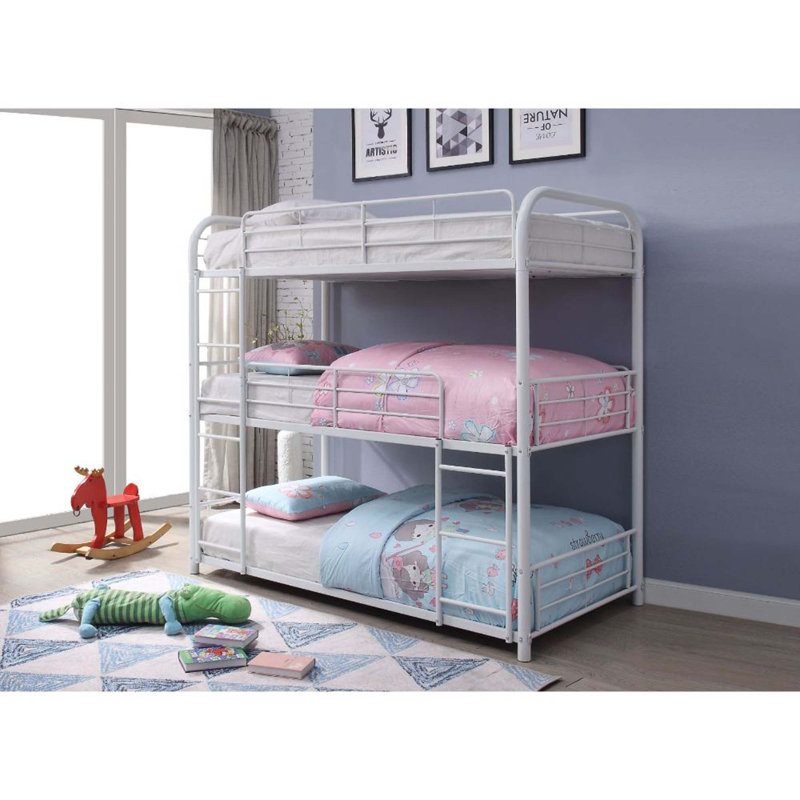 Heng Kids Bunk Bed, Full, White