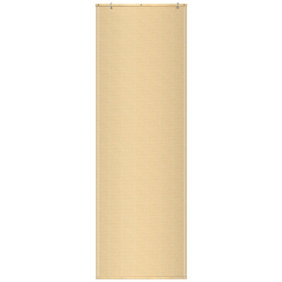 Burnt Bamboo Cordless Window Shade - Two-Tone Honey 24" W