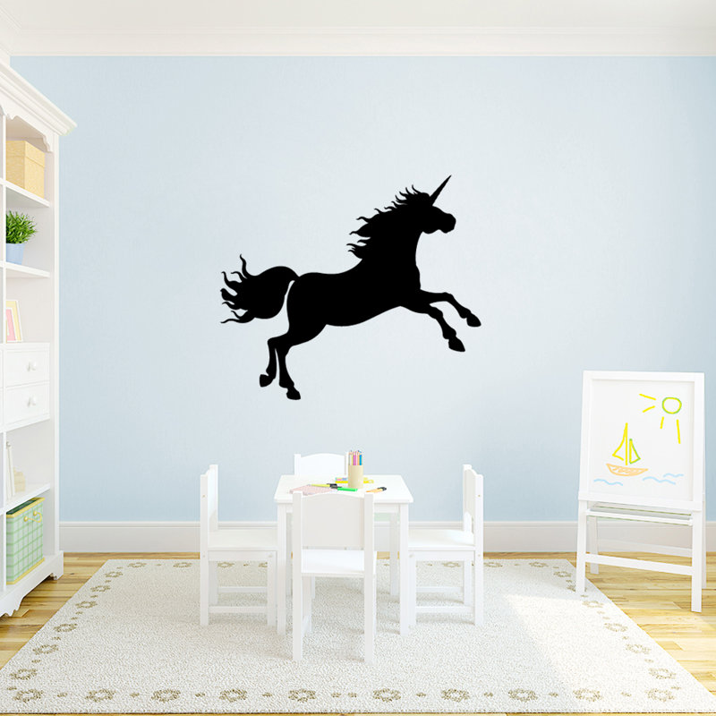 Adhésif décoratif licorne, Noir