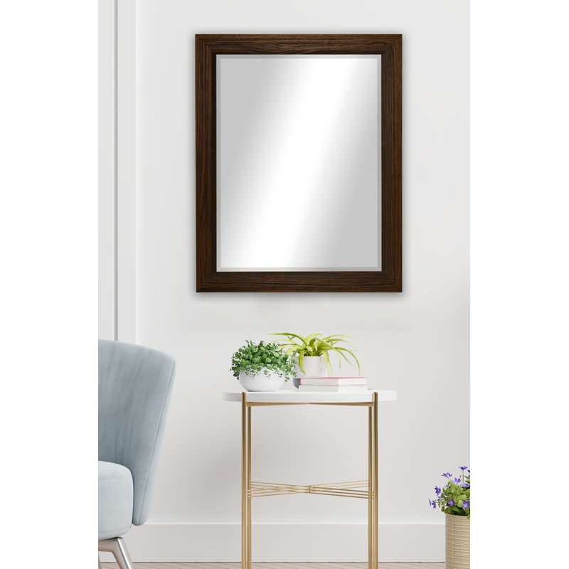 Miroir d'appoint Narely, 41,75 po x 35,75 po, Moka