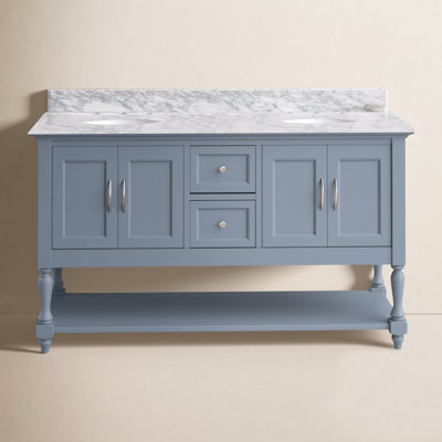 Hampton 60'' Double Bathroom Vanity with Top
