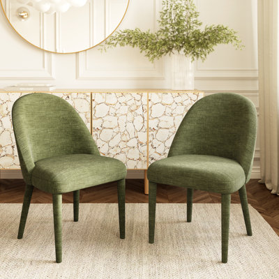 Labin Dining Chair in Moss Green