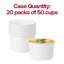Gobelets en papier trapus pour soupe de 170 ml (6 oz) - 1000 gobelets