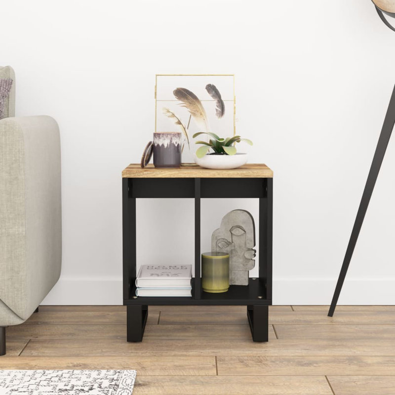 Sled End Table, Light Wood