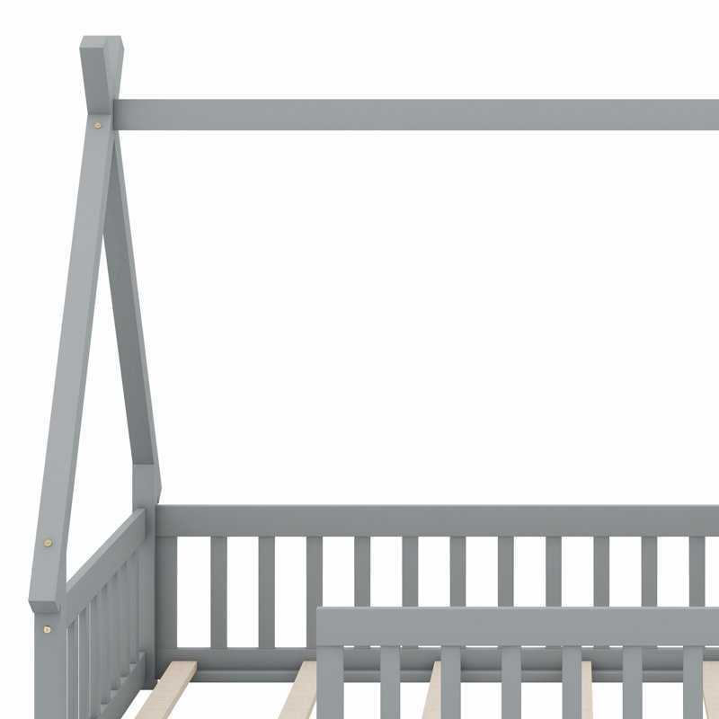Rails de protection pour plancher bas et lattes de soutien, Gris