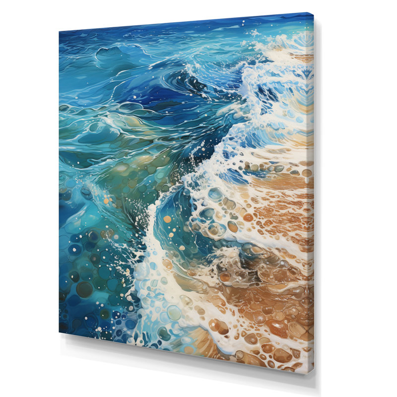 Whiteley Beach, Oceanic Rhythms, impression sur toile, H 20 po x l 12 po x P 1 po, Toile tendue