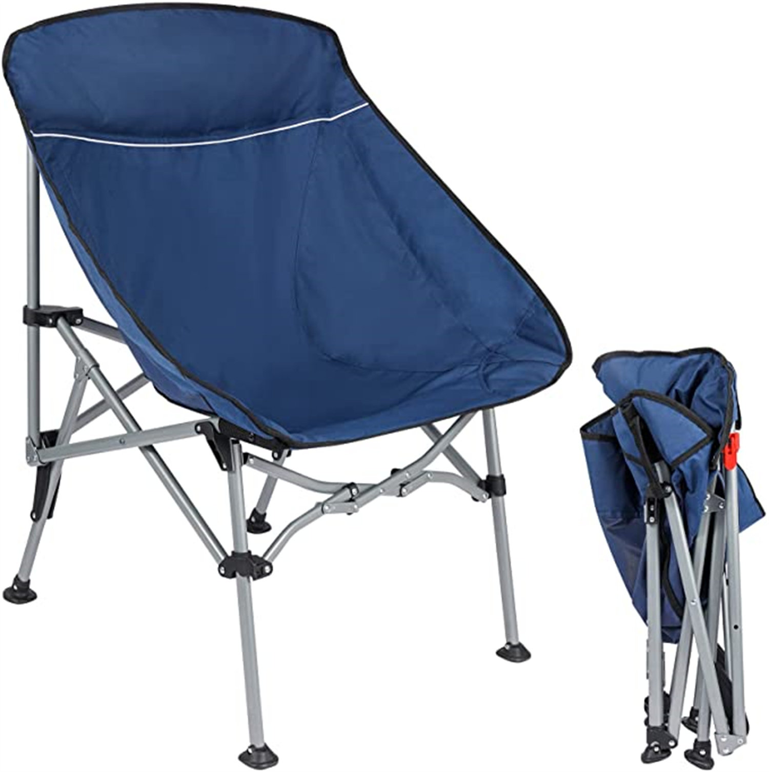 Arlmont & Co. Redcamp Folding Camping Backpacking Chair, Heavy Duty
