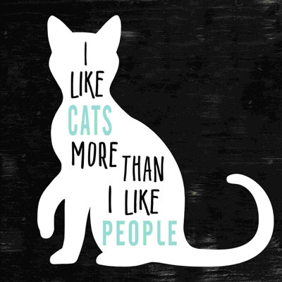 " Cats And People Silhouette "