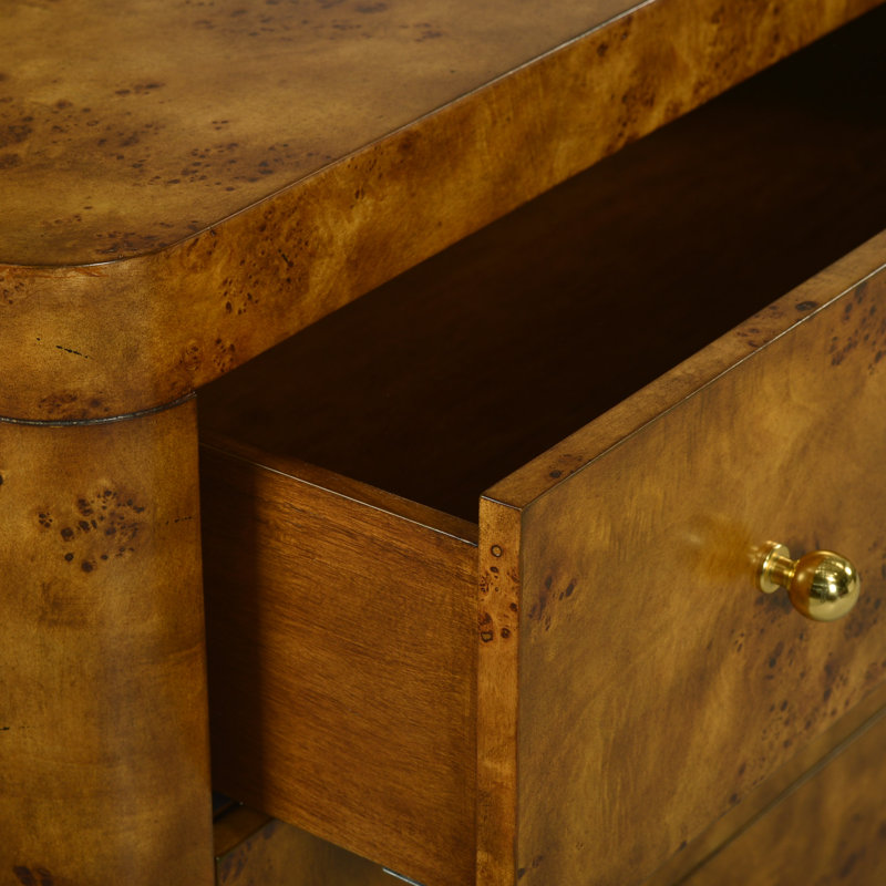 Commode d'appoint Roland, Bois noueux rustique