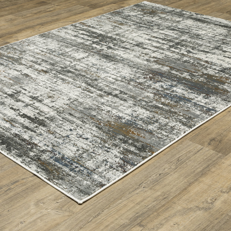 Abstract Indoor Rug, Rectangle 3'10" x 5'5"
