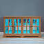 Vitrine à DEL avec vitrine antique avec portes en verre et tablettes réglables-132841958