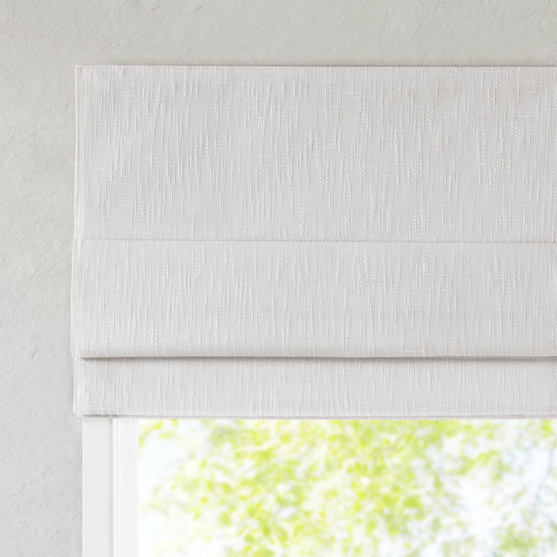 Store romain simple sans cordon occultant 33 po x 64 po Quincy White, Blanc, L 33 po x L 64 po