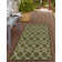 Tapis géométrique vert