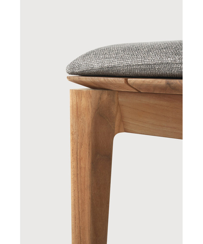 Bok Outdoor Teak Dining Bench, Mocha
