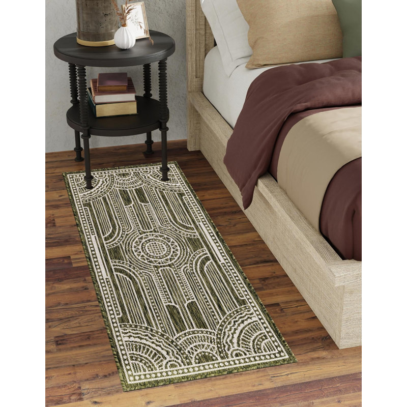 Tapis de couloir vert Aucun, Tapis de couloir 2 pi x 8 pi