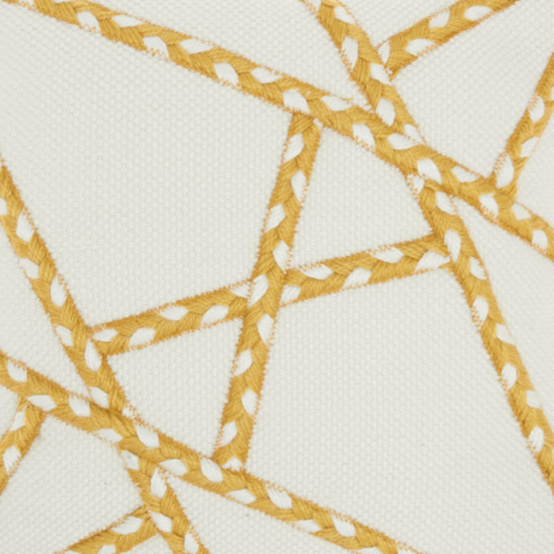  Housse de coussin carré et insert, Jaune